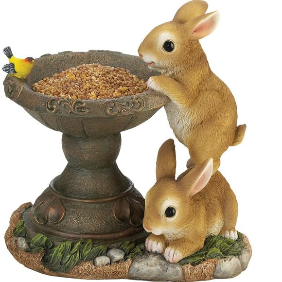 Summerfield Terrace Other - Summerfield Terrace Playful Bunnies Bird Feeder